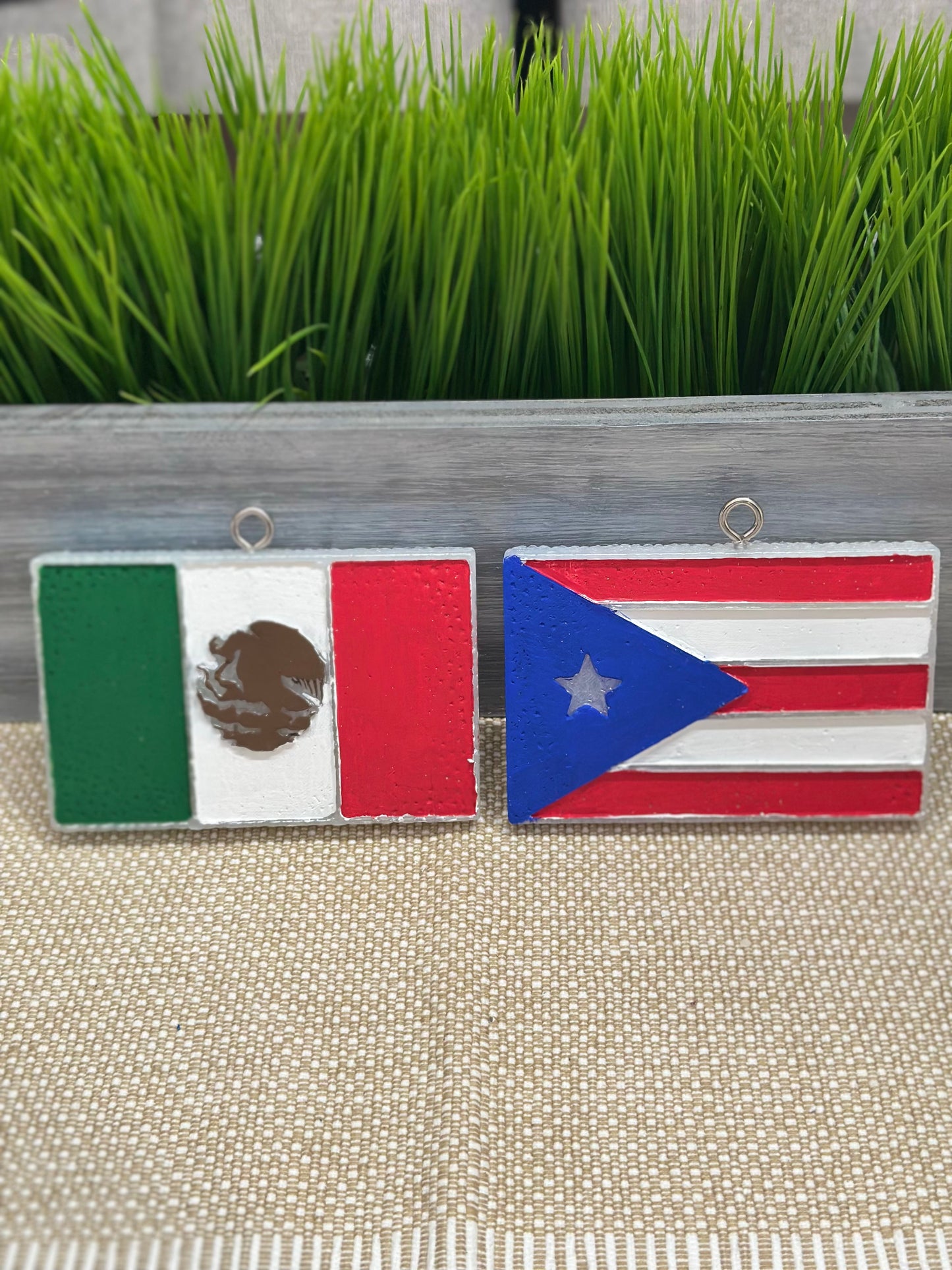 Hispanic Flags Car Freshies