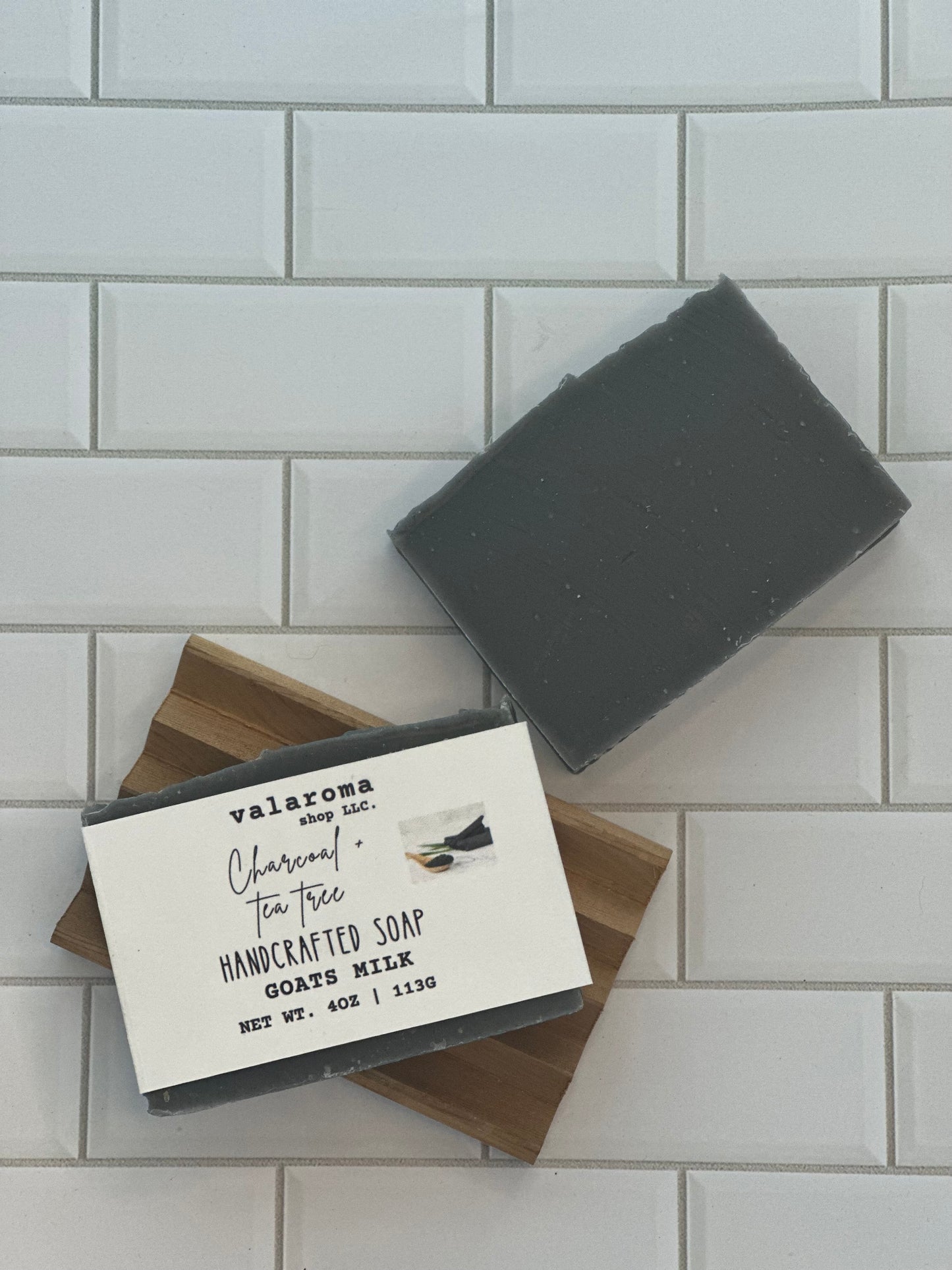 Charcoal +Tea Tree Goats Milk Soap