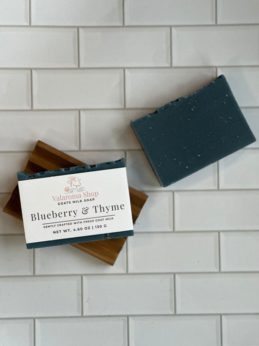 Blueberry & Thyme Goats milk Soap