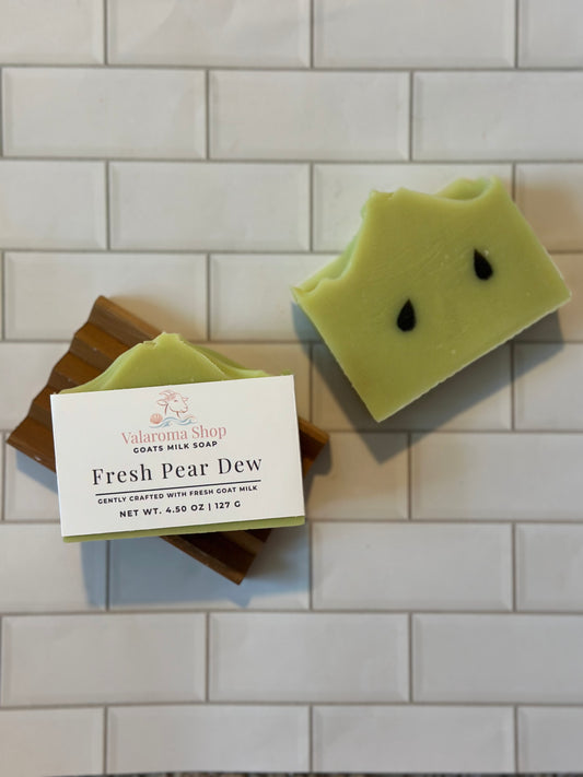 Fresh Pear Dew Goats Milk Soap