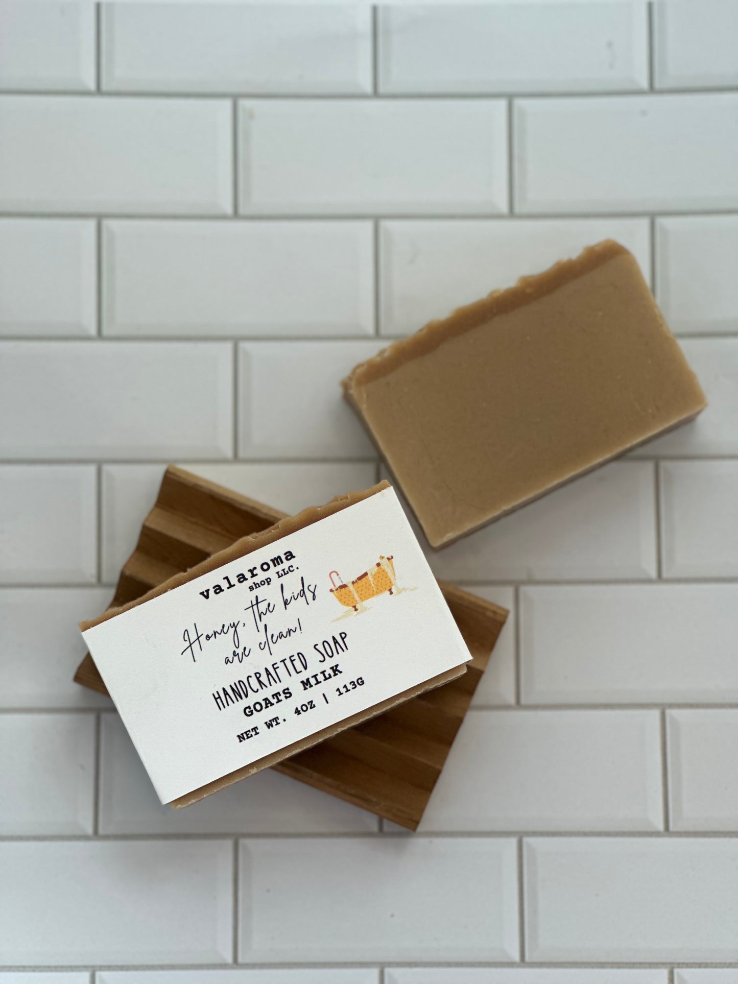 Honey, The kids are clean goats milk soap