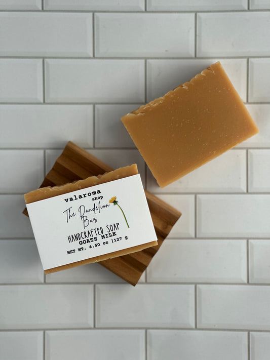 The Dandelion Bar goats milk soap