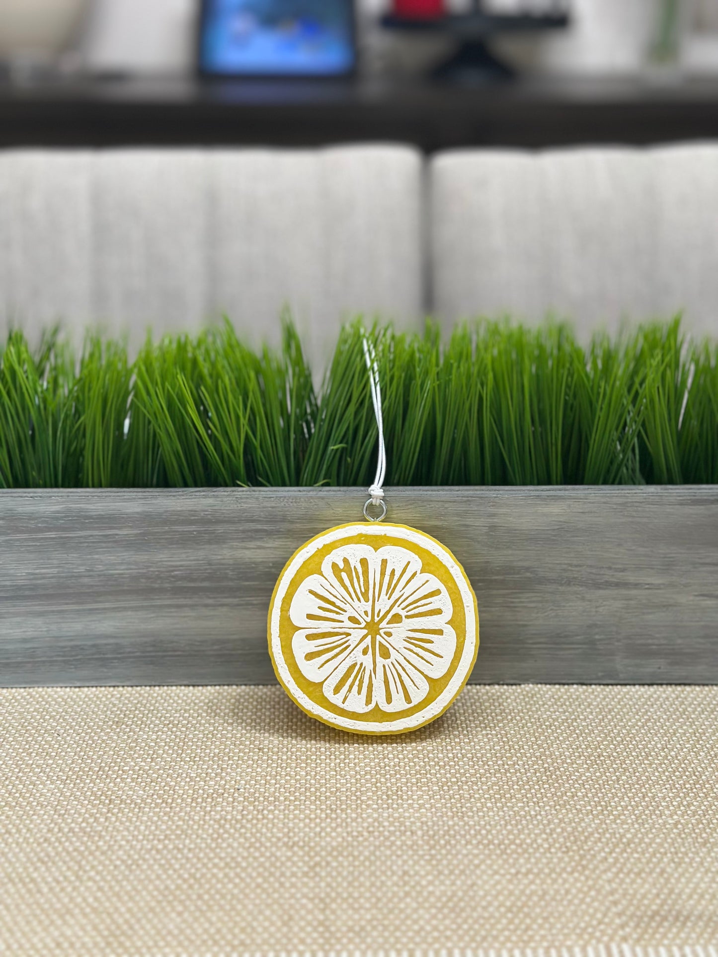 Sugared Lemon Slice Car freshie