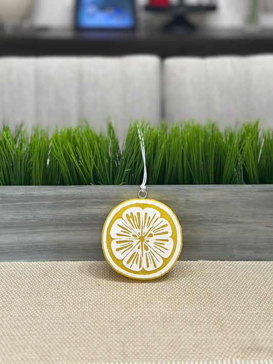 Sugared Lemon Slice Car freshie