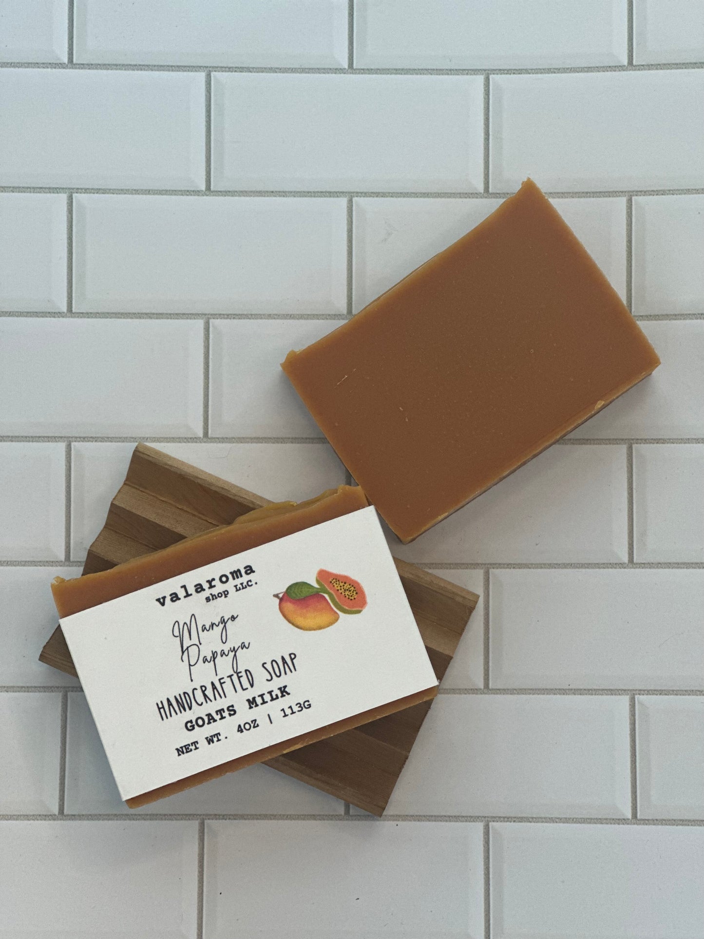 Mango Papaya Goats Milk Soap