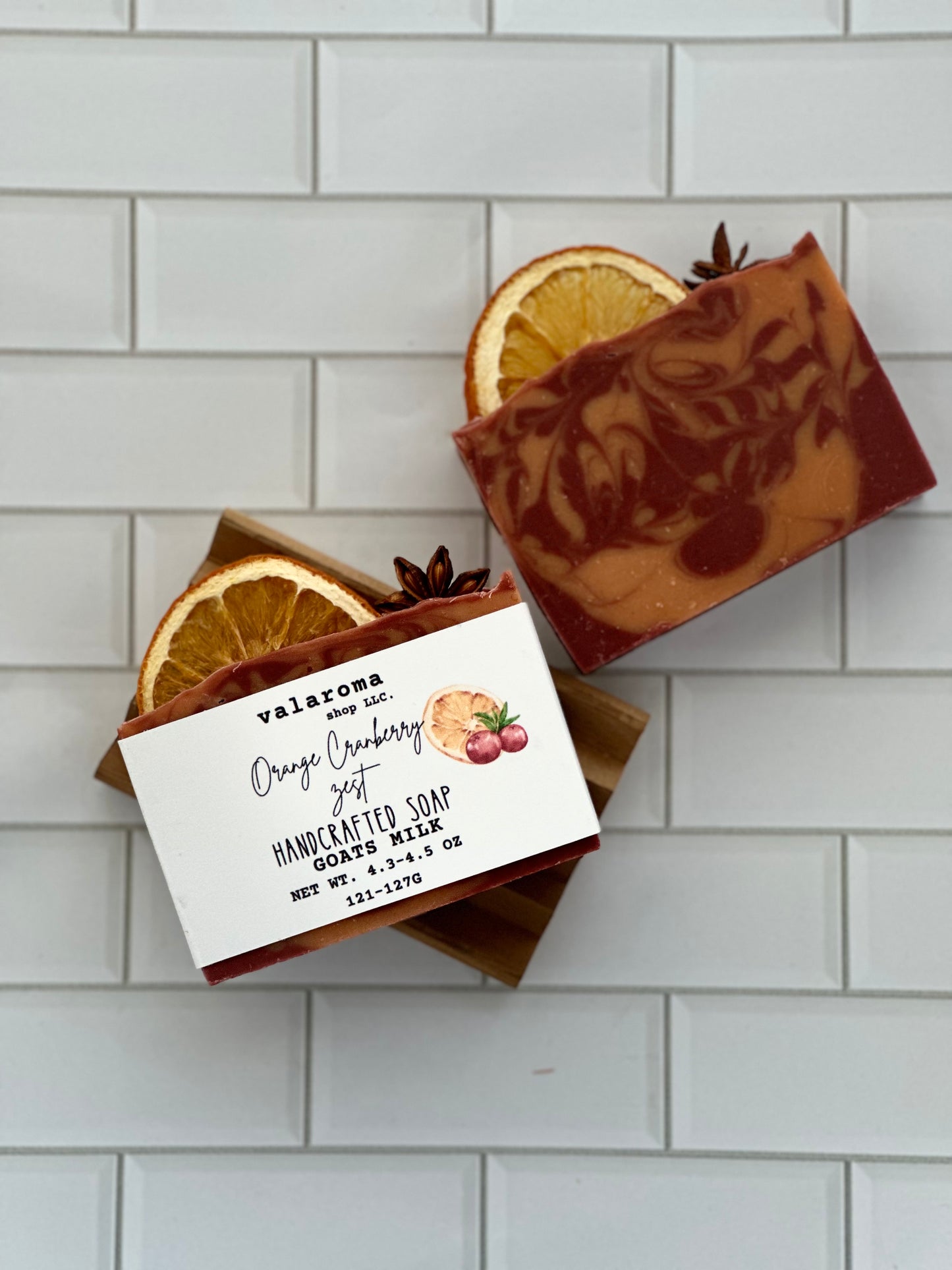 Orange Cranberry Zest goats milk soap