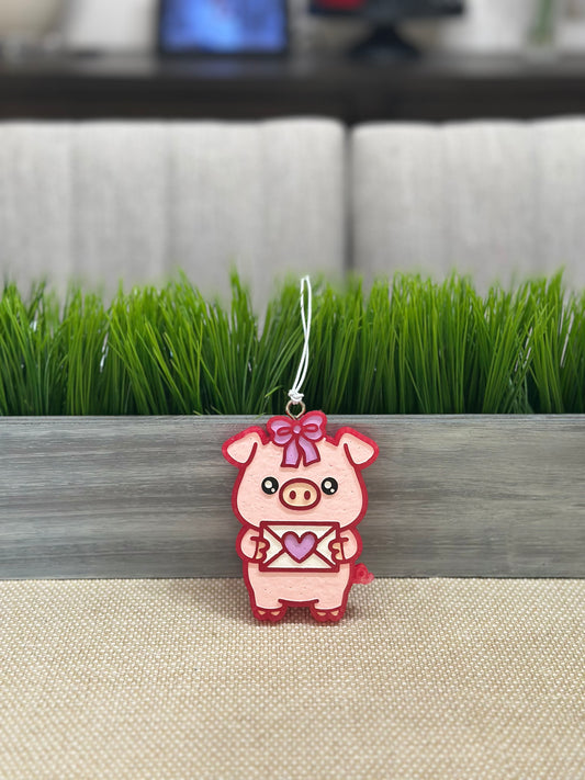 Love Letter Piggy Car Freshie