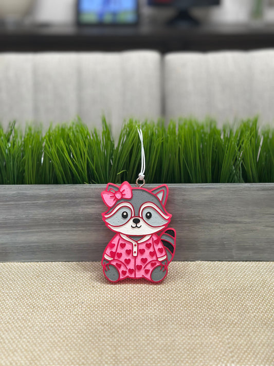 Sweet Dreams Raccoon Car Freshie