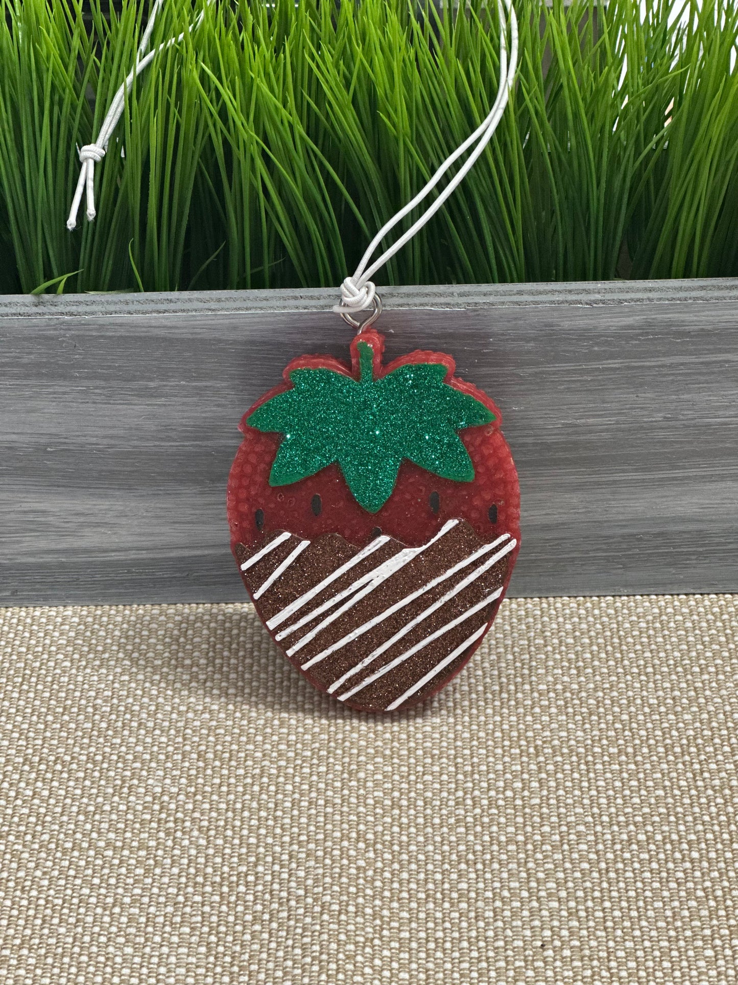 Strawberry Dipped Chocolate Car Freshie