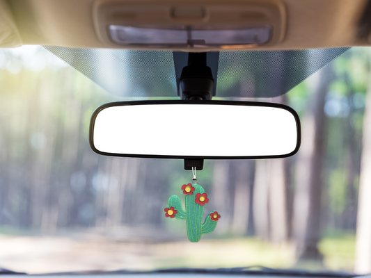 Cactus in Bloom Car Freshie
