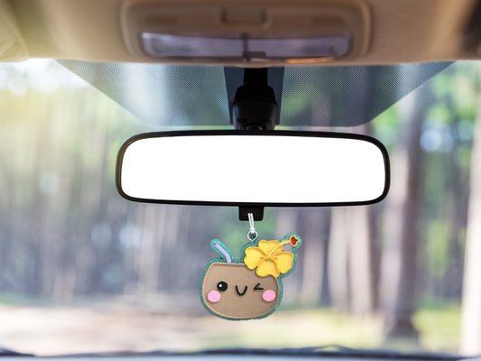 Coconut Sippin Car Freshie