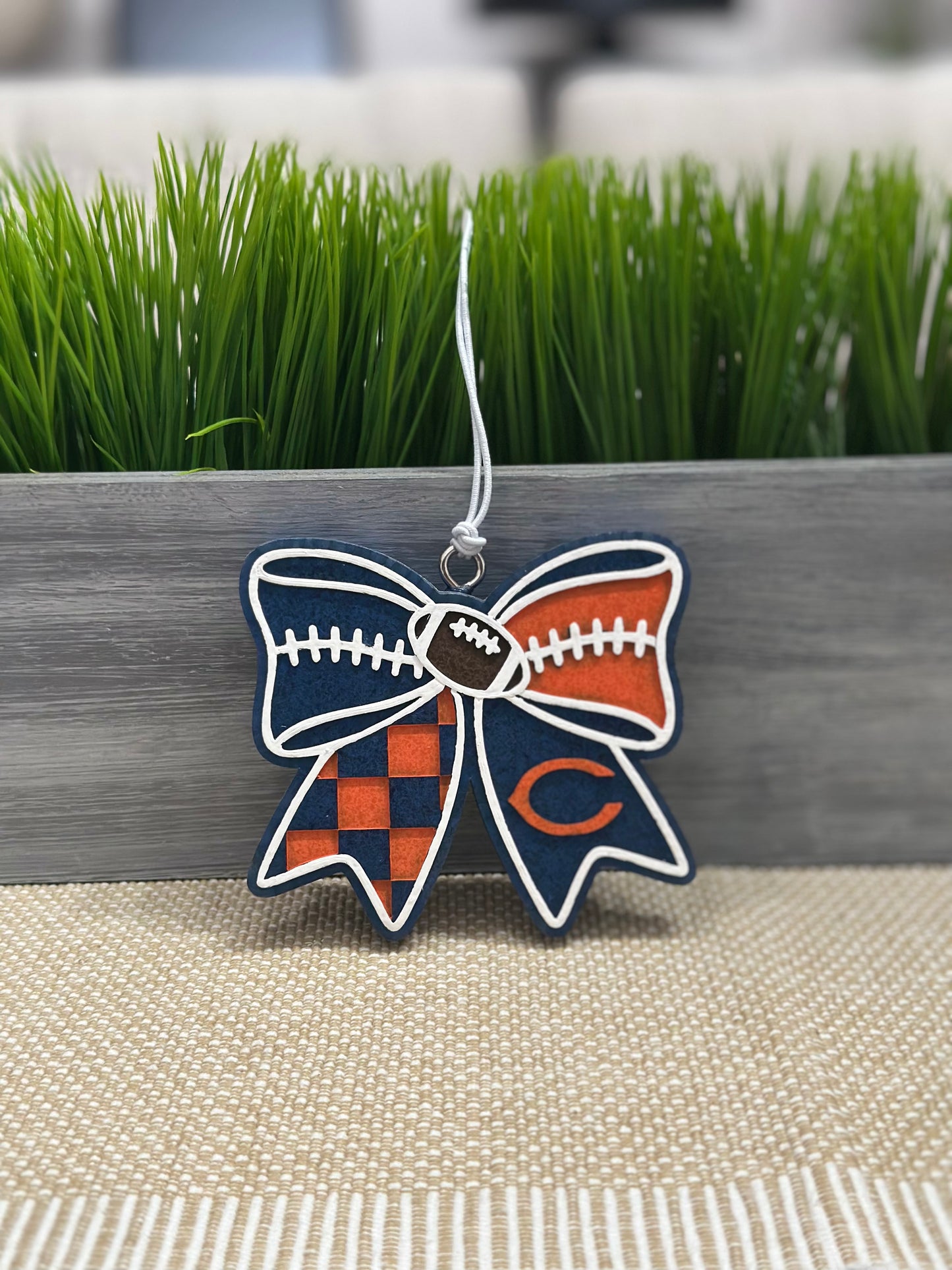 Chicago Football Bow Car Freshie