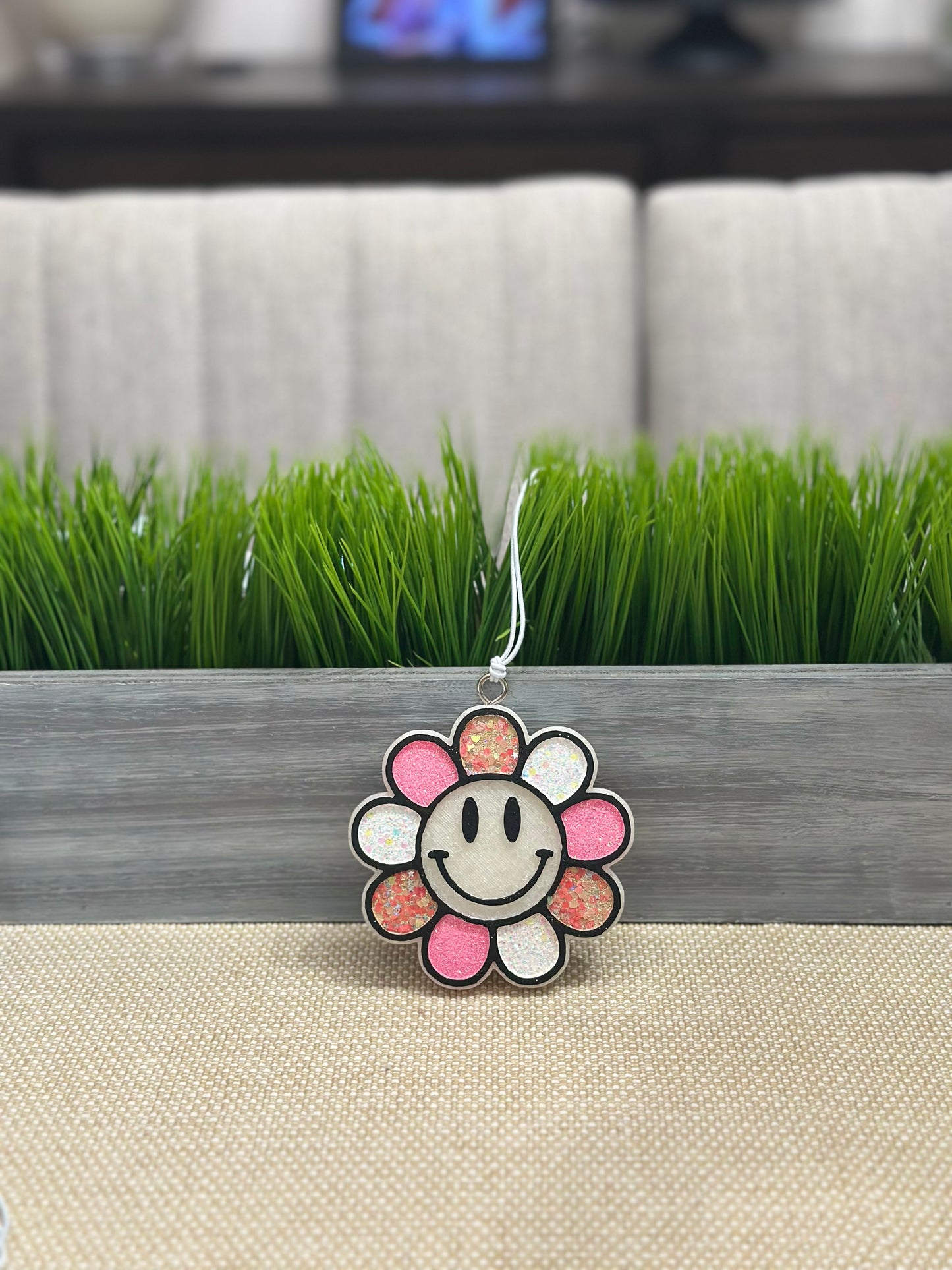 Smiley Bloom Car Freshie